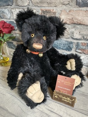 Charlie Bear JET original Mohair 2009 Only 150 made with 3D glass eyes VERY RARE