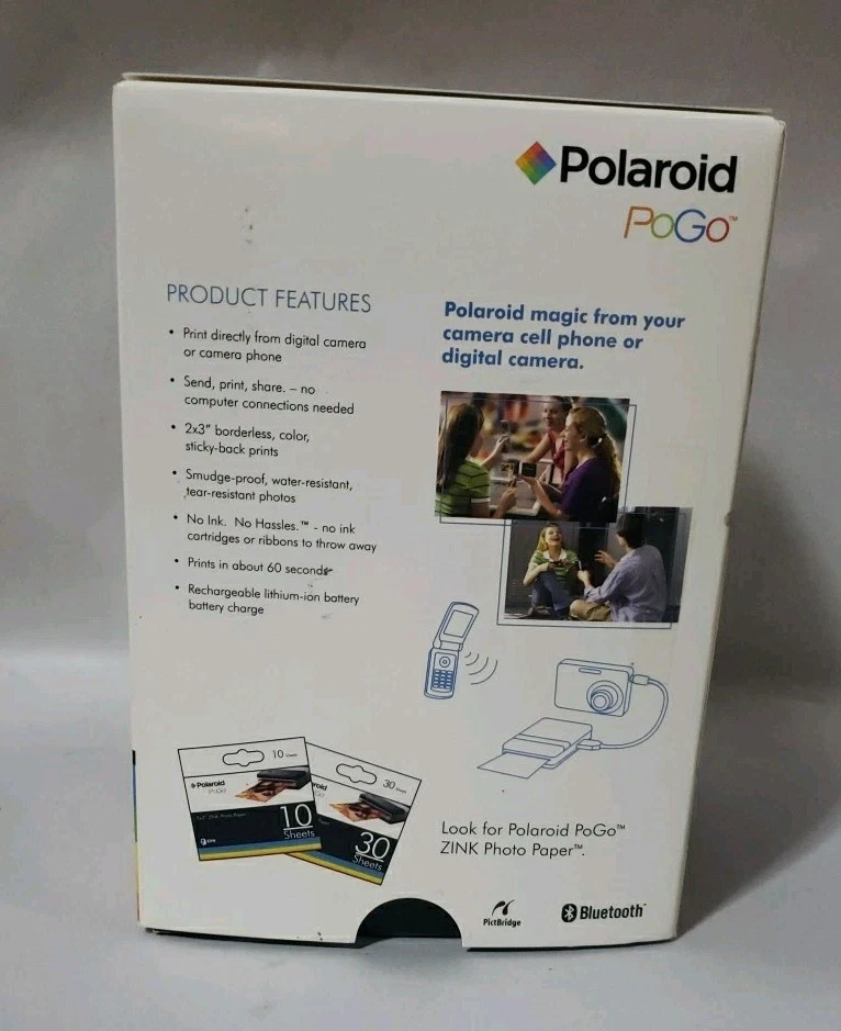 Polaroid Pogo Instant Mobil Printer Zink Paper - New - Free Shipping  - Image 3 of 3