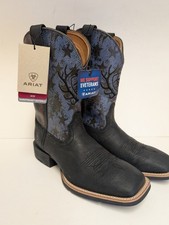 Botas de Vaquero Ariat Sport Liberty Para Hombre Talla 10.5D Cuerno Patriótico Punta Cuadrada