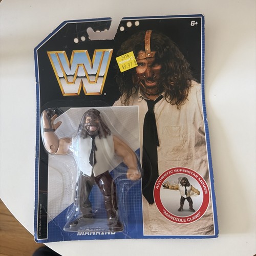 MANKIND 4.5 Wrestling Figure 2017 Mattel WWE Retro...