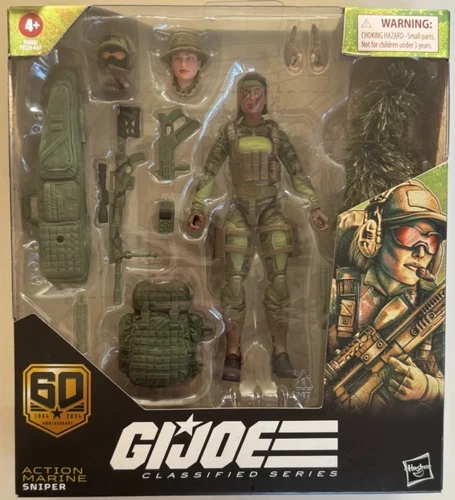 G.I. Joe Classified Series 60th Anniversary Marine Sniper 6" Action Figure!!!!!!