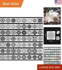 Eco-Friendly Mandala Stencils - 56 Washable Designs for Easy Decorating