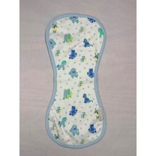 The Beaufort Bonnet Company Pima Cotton Nursery Animals Burp Cloth Blue NWOT