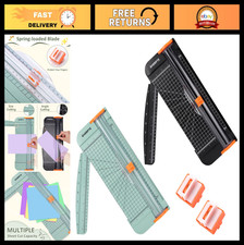 A4 Paper Cutter 12" Titanium Trimmer with 2 Replacement Blades Safety Guard -