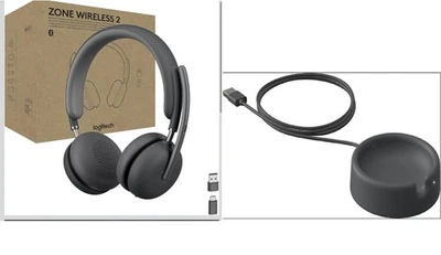Bundle Logitech Zone Wireless 2 Premium Bluetooth Headset + Charging Stand - Bild 1 von 4