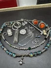 Vintage To Now Silver Tone Costume Jewelry Mixed Lot Wearable