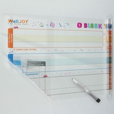 39.416 Inch Large Clear Lined Dry Erase Board Handwriting Practice Kids Wall