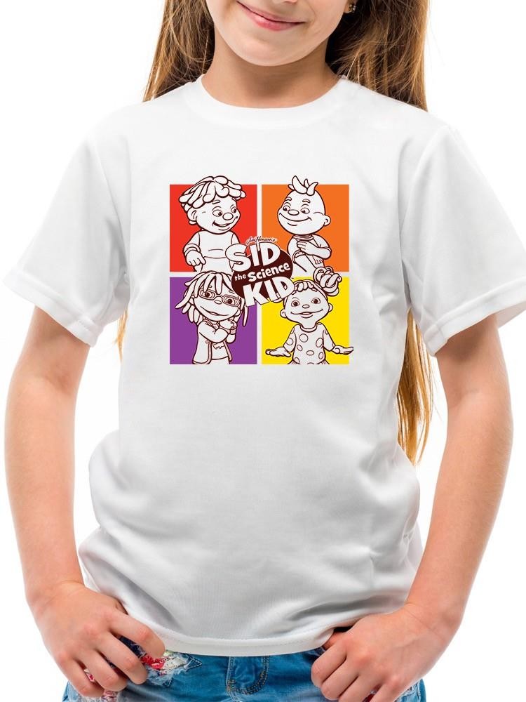ARTS & SCIENCE 『Relax shirt OOP』 Colorful Sid the Science Kid Character Graphic Youth's T-shirt | eBay