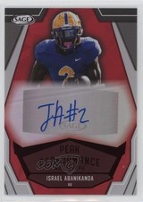 2023 SAGE Low Series Peak Performance Red Israel Abanikanda #PKA-IA Auto 18t1