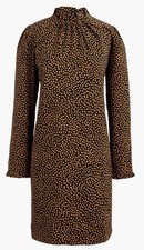 J.Crew Ruffled Neck Contemporary Shift Dress Size 2