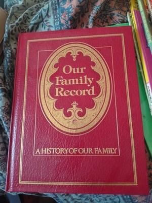 Vintage Our Family Tree Family History Poplar Books 1977 Genealogy Album Unused
