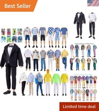 Creative 10-Piece Dress Up Set for 12-Inch Boy Dolls: Handcrafted Quality