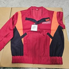 Retro Showa JDM ENEOS Oil Gas Station Staff Uniform Jacket Red Japan SS Size