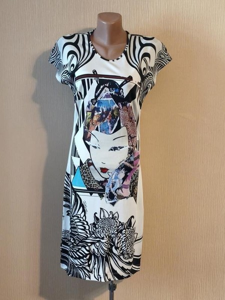 Women Just Cavalli Dress Multicolor Viscose 44