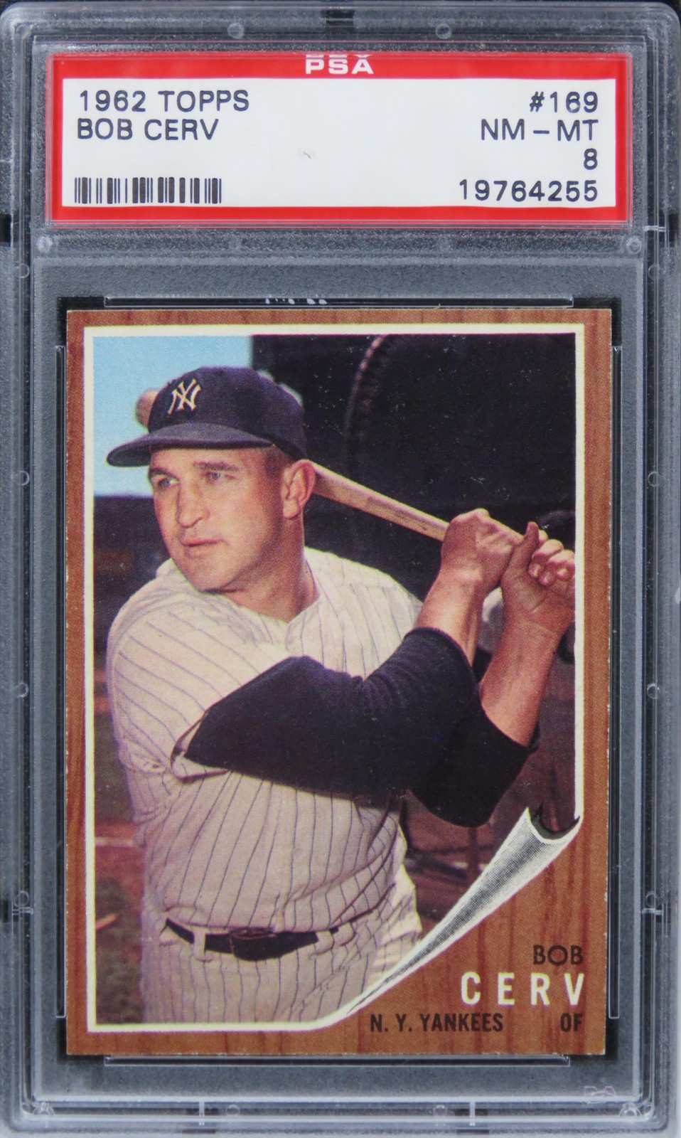 1962 Topps Bob Cerv #169 PSA 8 NM-MT