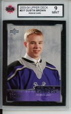Dustin Brown 2003-04 Upper Deck Young Guns #217 KSA 9