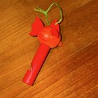 Orange-Red Wood Fish Whistle Figurine Collectible Wooden Toy Whistle Instrument — photo 2