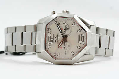 CHRONOTECH EGO Orologio Uomo Al Quarzo - Quadrante Mono-Colore Argento, Bracciale In Acciaio, RW0079
