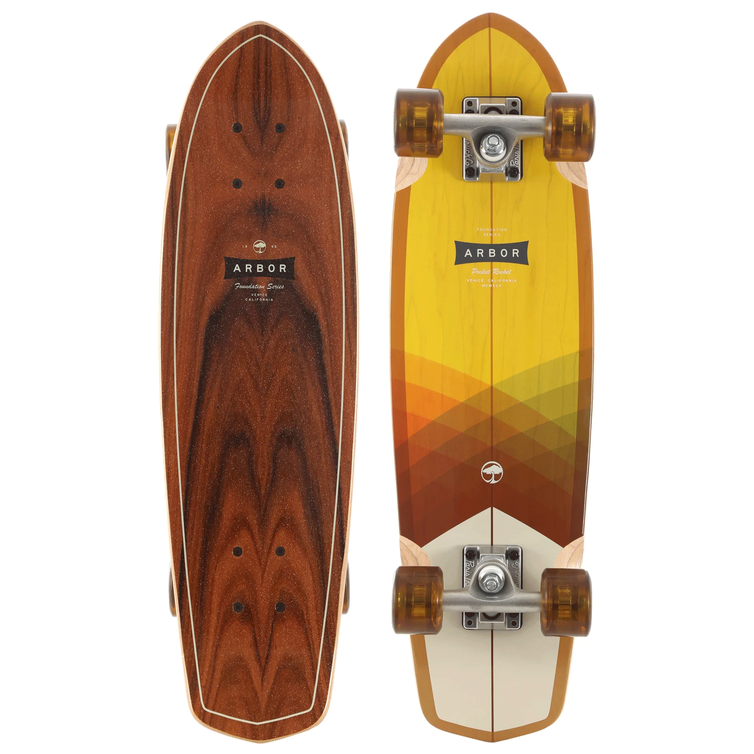 Arbor Longboards Cruiser Skateboard Foundation 21 Pocket Rocket 7.75