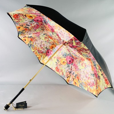 PASSOTI Schwarz Mehrfarbig Blumenmuster Regenschirm