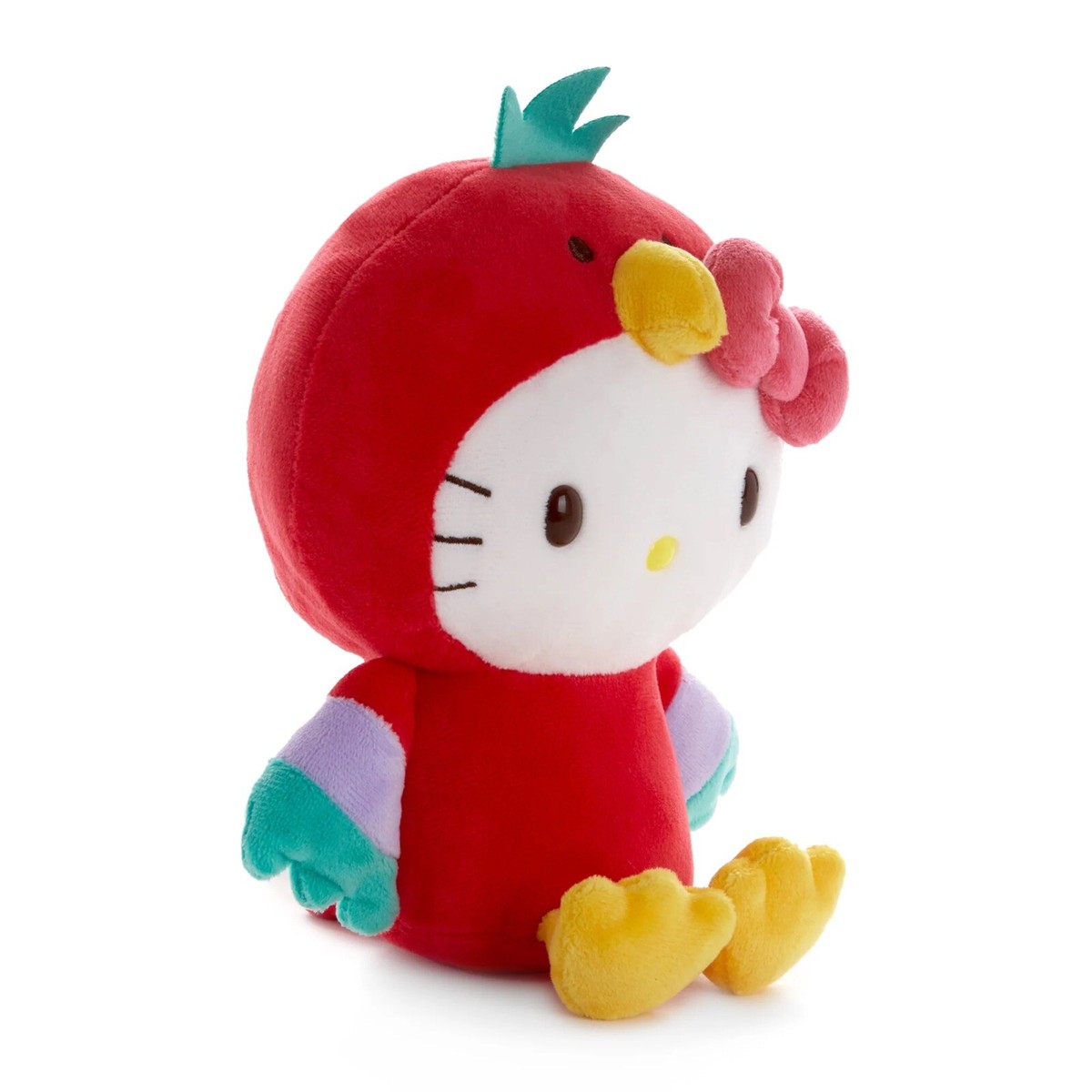 Sanrio Hello Kitty Red Parrot Plush Trinket Tropical Animal Series