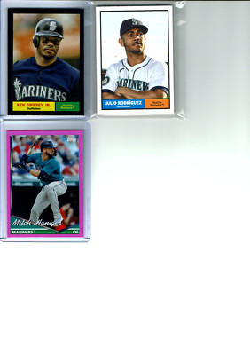 2024 Topps Archives Baseball Seattle Mariners Team Set 10 Base Cards + 2 Inserts