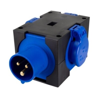 CEE - Strom - Verteiler 16A 3-polig 230V auf 3 x Schuko Camping Caravan  Adapter | eBay.de