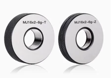 New  1set  MJ 16 X 2mm    6G T Z thread ring gauge Right  hand