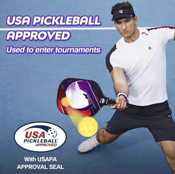 Pickleball Paddles Set of 2, Carrying Case, Towels, Balls USAPA Approved Pickleball Paddles Set of 2, Carrying Case, Towels, Balls USAPA Approved