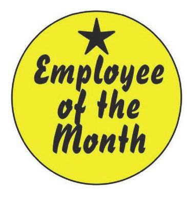 Autoaufkleber Employee The Month Hardhat H242 Land Stadt Sticker-12cm
