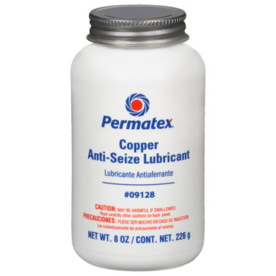 Permatex Anti-Seize Compound 09128; 8.0 oz Brush Top Copper,