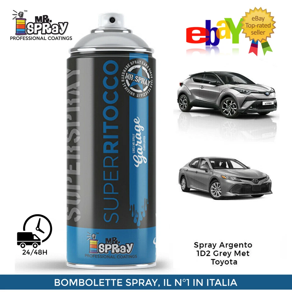 Spray Toyota 1D2 Grey met 1K 400ml !! LUCIDO DIRETTO !!