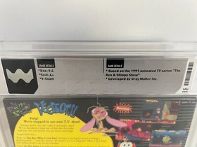 The Ren & Stimpy Show: Veediots! (SNES, Super NES) WATA 9.4 A+ New Sealed CGC