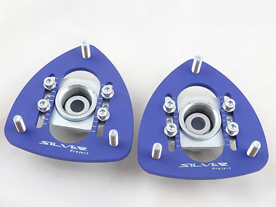 Camber Plates for BMW E30, E34,E28  Uniball verstellbare einstellbare blue