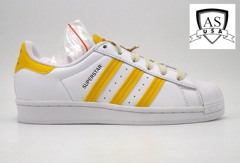 Size Adidas Superstar White Hazy Yellow W for sale online
