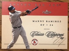 Manny Ramirez 2004 Fleer Classic Clippings Card #24 Red Sox MLB Free Shipping