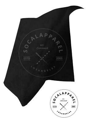 ALCANTARA  Deep Black Genuine Made in Italy Square Foot  12'' x 12   NO BACKING