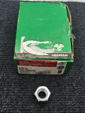 (50 PIECES) Hillman 150018: 9/16-12 Zinc-Plated Hex Nuts Grade 2 Course Thread