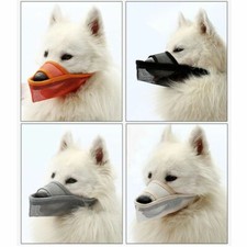 Breathable Mesh Dog Muzzle Training Anti Bark Mouth Mask Chewing Protection