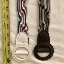 Braided Cord 47  Belts Multi Color Lot Of 2