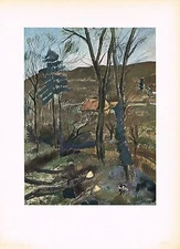 Vintage Dunoyer De Segonzac Les Baliveaux Mid Century Art Print