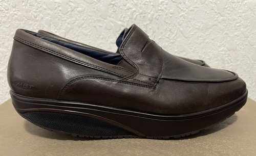 MBT Asante 7 Shoes US Brown Leather Slip On Comfort Loafers Men’s Size 9 - 9.5 - Picture 3 of 6