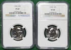 1964 25C PF69 NGC Washington Quarters - lot of 2 coins