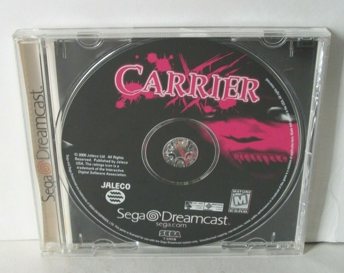 Carrier Sega Dreamcast Survival Horror Game Case Resident Evil