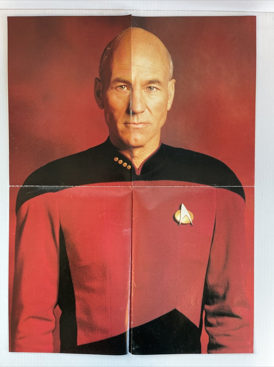 Star Trek The Next Generation Double Sided TV Poster Capt. Picard