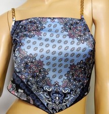 Bandana Crop Top Cami Bandeau, Bauchfrei Scar...