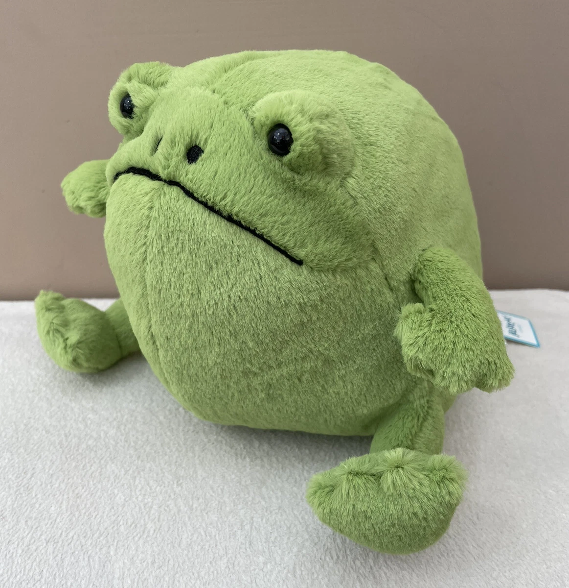 NEW Jellycat Ricky Rain Frog Comforter Soft Toy Green Grumpy Frog BNWT