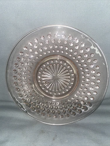 Vintage 6.25" Pink Depression Hobnail Bread & Butter Plate Anchor Hocking