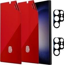 2PCS Anti-Blue Privacy Screen Protector Camera Lens Glass Protector for Samsun