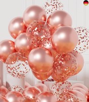 Luftballons Rosegold Metallic Helium: 42 StüCk 12 Zoll Rose Gold Konfetti Luftba